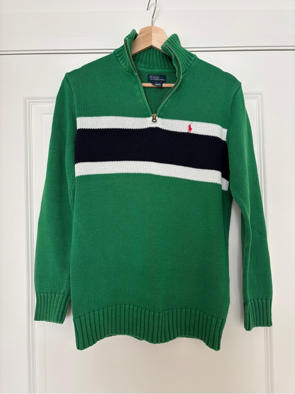 100% cotton Ralph Lauren quarter zip